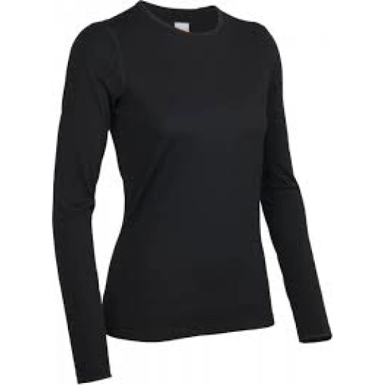 Icebreaker Oasis LS Crewe Wmn black dámské funkční triko