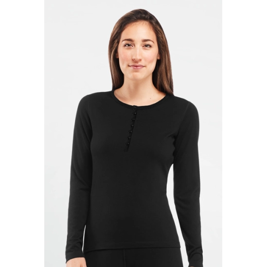 Icebreaker Oasis LS Crewe Wmn black dámské funkční triko