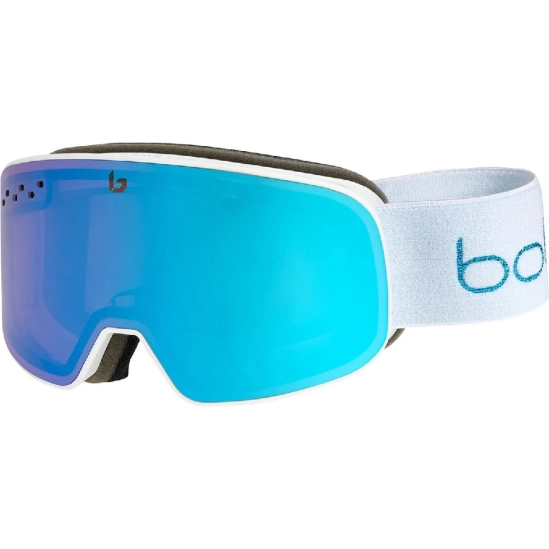 Bollé Nevada Small White Metallic Blue Matte lyžařské brýle