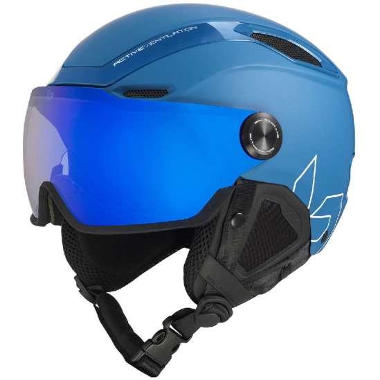 Bollé V-LINE Visor Yale Blue Matte / Photochromic blue lens S1-3 lyžařská helma