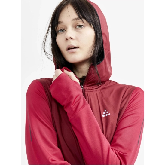 Craft ADV Charge Jersey Hood W Rhubarb/machine dámská mikina