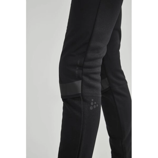 Craft ADV Warm XC Tights Jr black dětské kalhoty