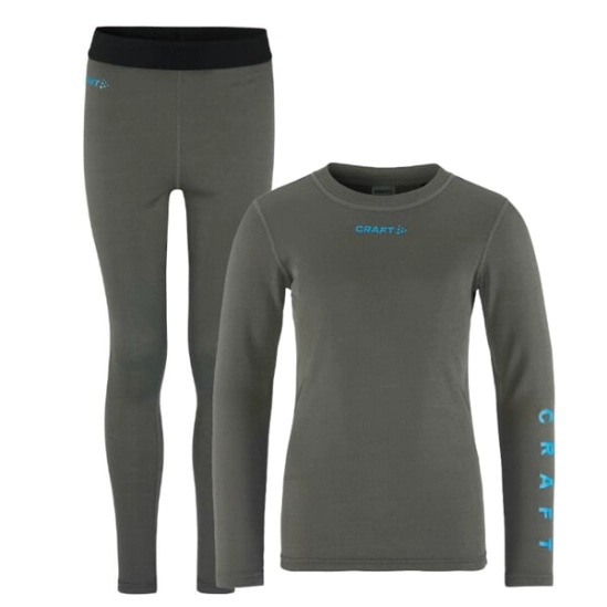 Craft Core Warm Baselayer Junior Set Granite/Ray funkční prádlo