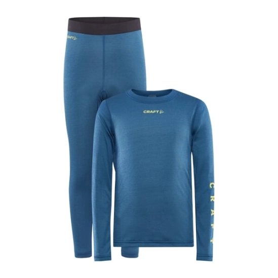 Craft Core Warm Baselayer Junior Set Whale funkční prádlo