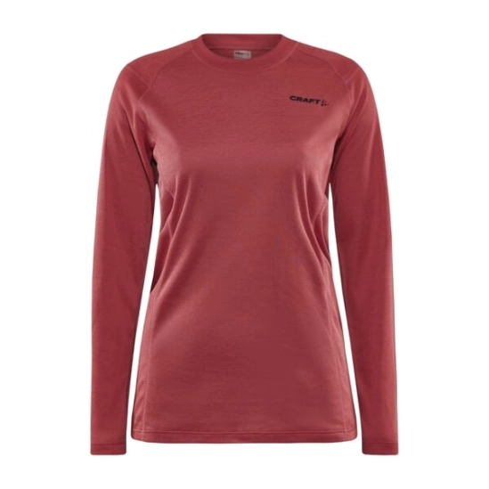 Craft CORE Warm Baselayer LS Astro red dámské triko