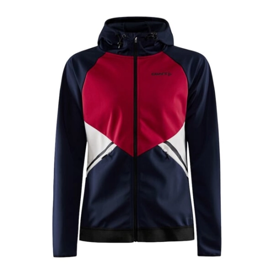 Craft Glide Hood Jacket W Blaze/machine dámská bunda na běžky