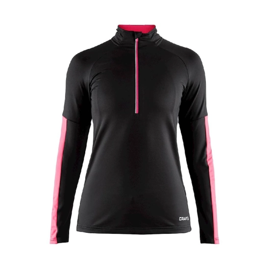 Craft Prep Halfzip W black/fantasy dámský polorolák se zipem