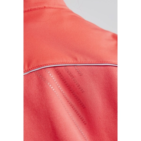 Craft Warm Jacket Junior červená zateplená bunda na běžky