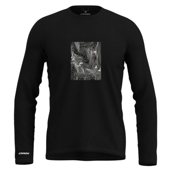 Crazy LOGO Black long sleeved pánské triko