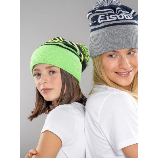 Eisbär Chani OS Pompon MÜ kids  light green/black čepice