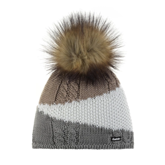Eisbär Eden Lux Crystal MÜ Gray/white/beige čepice