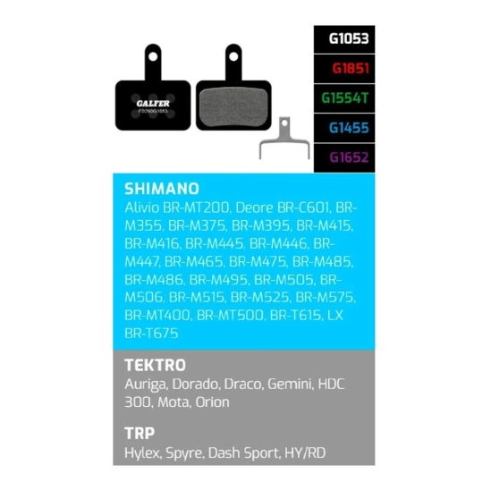 Galfer FD293-G1053 Performance brzdové destičky Shimano, Tektro, TRP