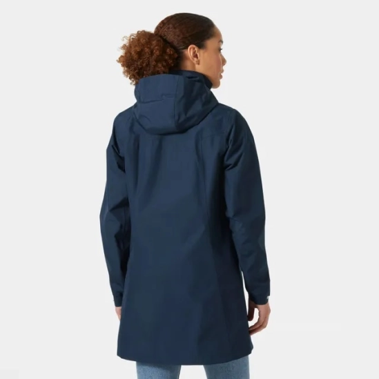 Helly Hansen Aden Long Rain Coat Navy dámský kabát