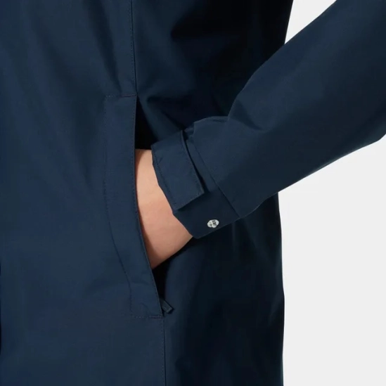Helly Hansen Aden Long Rain Coat Navy dámský kabát