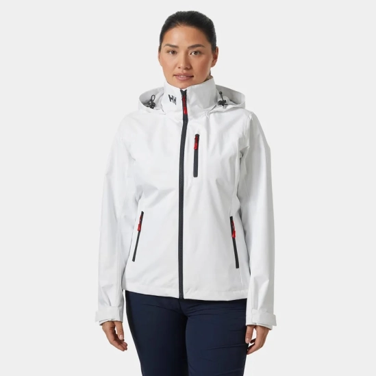 Helly Hansen Crew Hooded Sailing Jacket 2.0 white dámská bunda