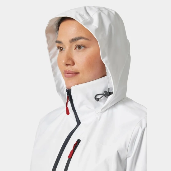 Helly Hansen Crew Hooded Sailing Jacket 2.0 white dámská bunda