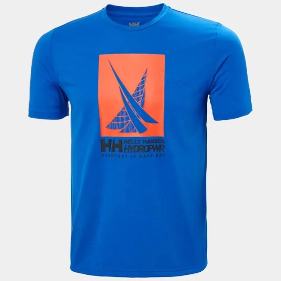 HH HP Race Graphic Sailing T-Shirt Cobalt pánské tričko