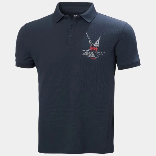 HH HP Race Sailing Polo M Navy pánské tričko