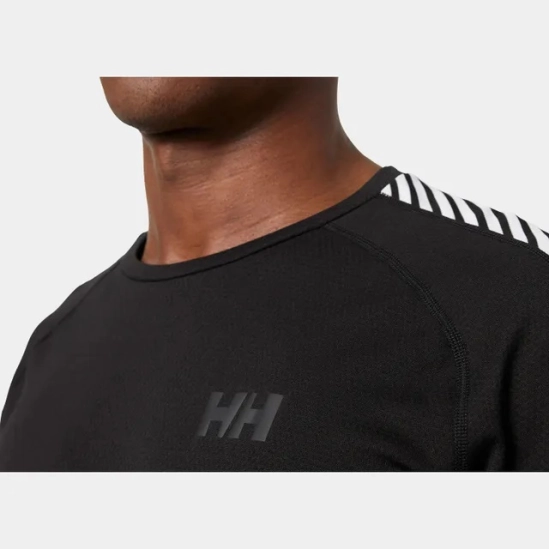 Helly Hansen Lifa Active Stripe Crew Black pánské funkční triko