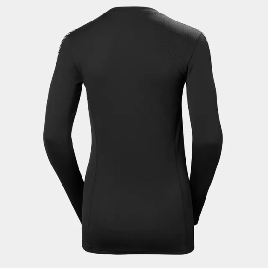 Helly Hansen LIFA Long-Sleeve Crew Black Base layer dámské triko