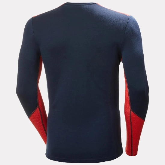 Helly Hansen Lifa Merino Midweight Crew Navy pánské funkční triko