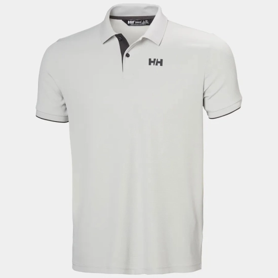 Helly Hansen Ocean Polo 2.0 Grey fog pánské tričko