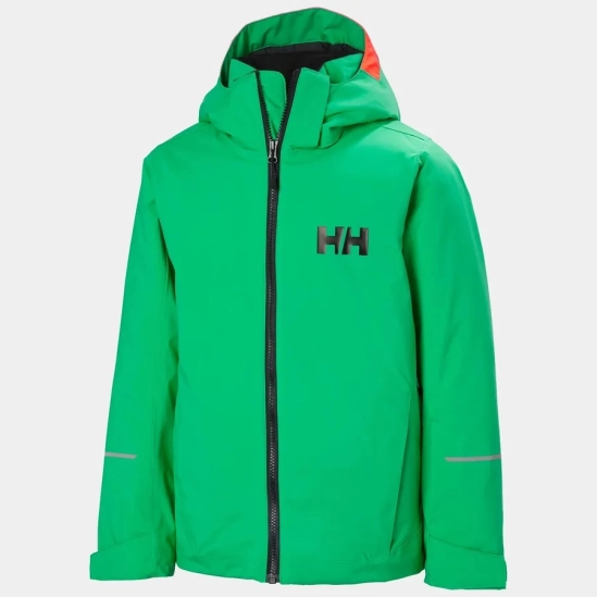 Helly Hansen Quest Jacket JR Bright green dětská lyžařská bunda
