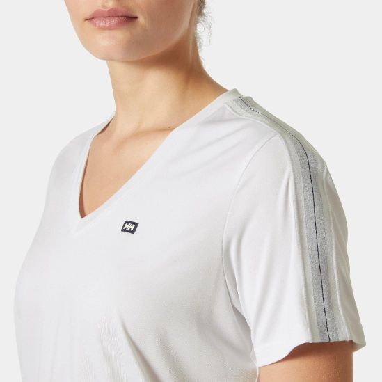 Helly Hansen Salt Breeze V-Neck White dámské tričko
