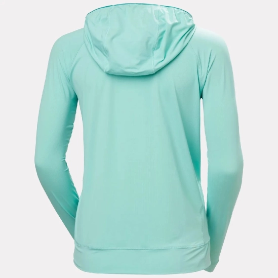 Helly Hansen Shine Solen 1/2 Zip Hoodie lagoon dámská mikina