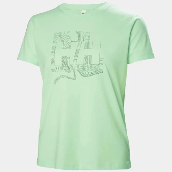 Helly Hansen Tech Logo T-shirt mint dámské tričko