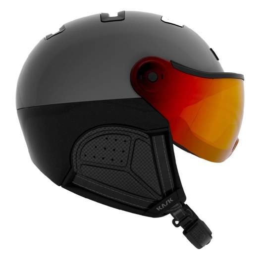 KASK Montecarlo Piuma R Visor helma Grey/Red mirror
