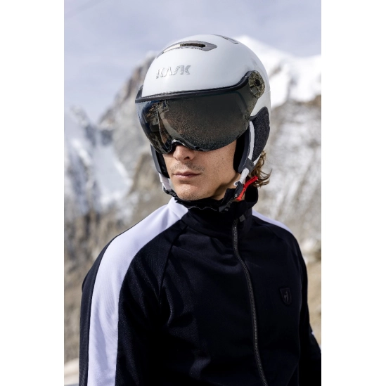 KASK CHROME Piuma R Visor helma White/Silver mirror