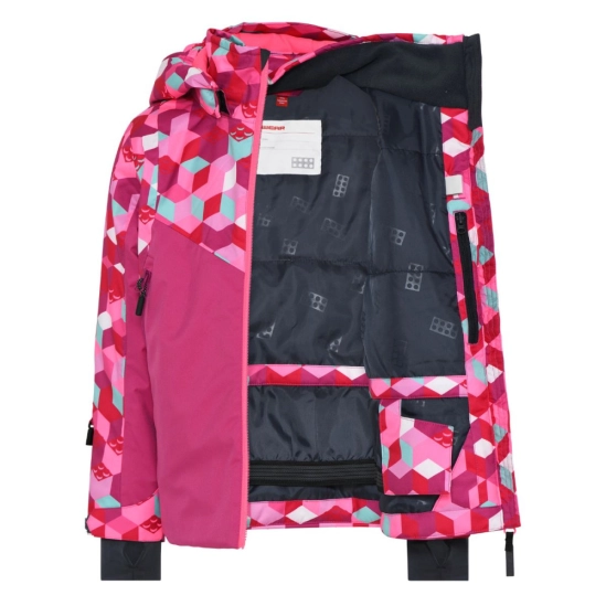 Lego Wear JESTED 704 - 472 Dark pink dětská lyžařská bunda