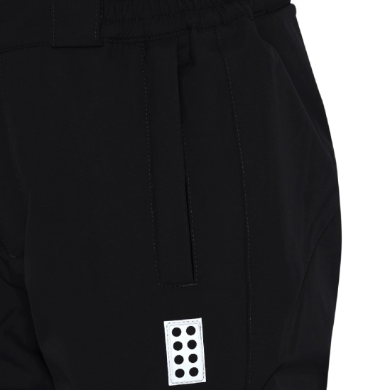 Lego Wear POWAI 708 black dětské lyžařské kalhoty