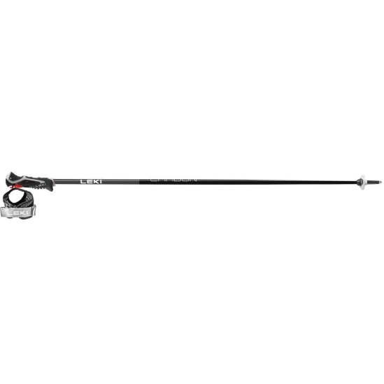 Leki Carbon 14 3D black-dark anthracite-bright red lyžařské hůlky