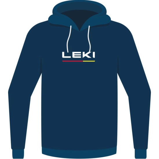 Leki Logo Hoodie true navy blue/white mikina
