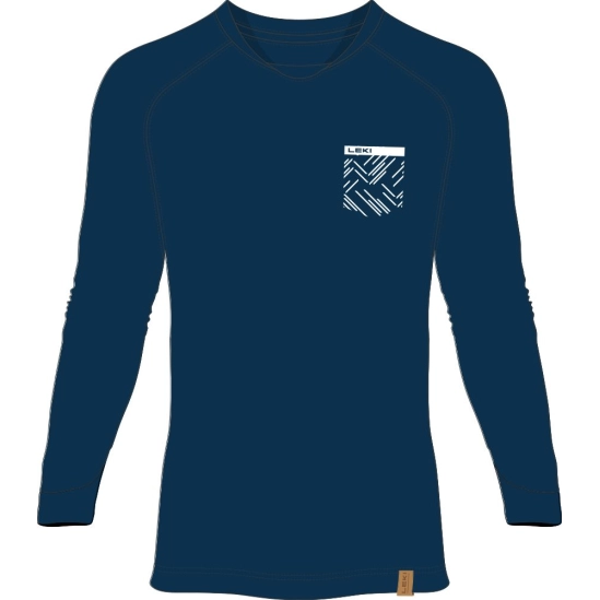 Leki Longsleeve dark denim/white triko s dlouhým rukávem