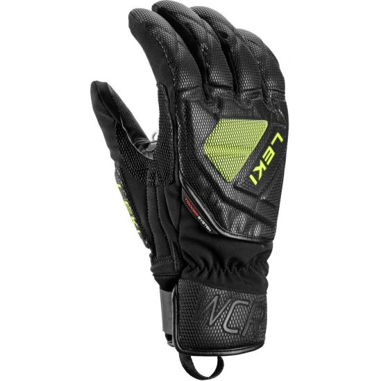 Leki WCR C-Tech 3D black-ice lemon lyžařské rukavice