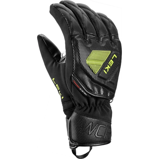 Leki WCR C-Tech 3D Junior black-ice lemon lyžařské rukavice