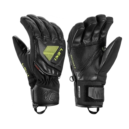 Leki WCR C-Tech 3D Junior black-ice lemon lyžařské rukavice