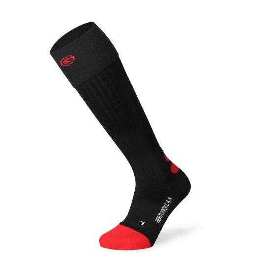 Lenz HEAT SOCK 4.1 toe cap black/red vyhřívané podkolenky