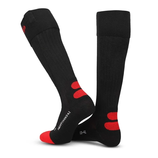 Lenz HEAT SOCK 4.1 toe cap black/red vyhřívané podkolenky
