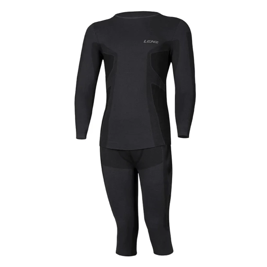 Lenz Merino wool set Long sleeve + 3/4 pants pánská souprava