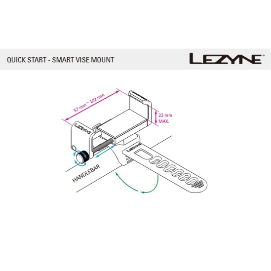Lezyne Smart Vise Mount držák na smartphone