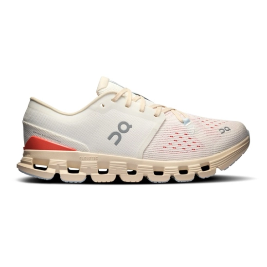 On Cloud X 4 Ivory/Salmon dámské sportovní boty