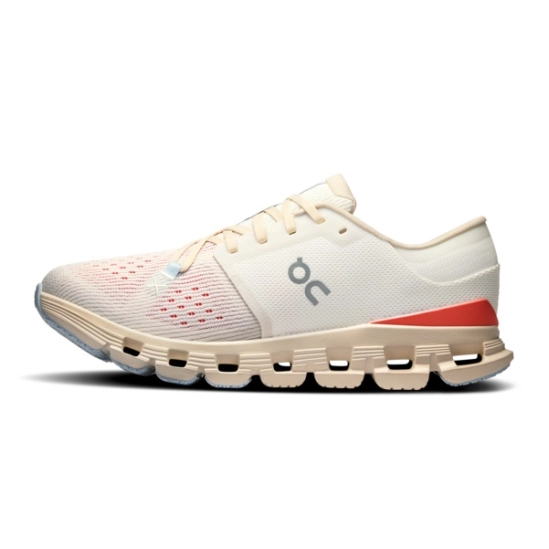 On Cloud X 4 Ivory/Salmon dámské sportovní boty