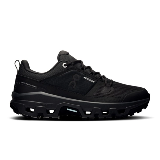 On Cloudrock Low WP Black dámské outdoorové boty