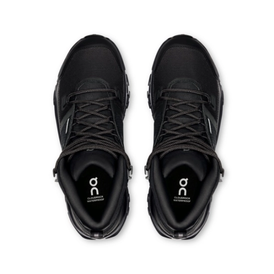 On Cloudrock Mid WP Black dámské outdoorové boty