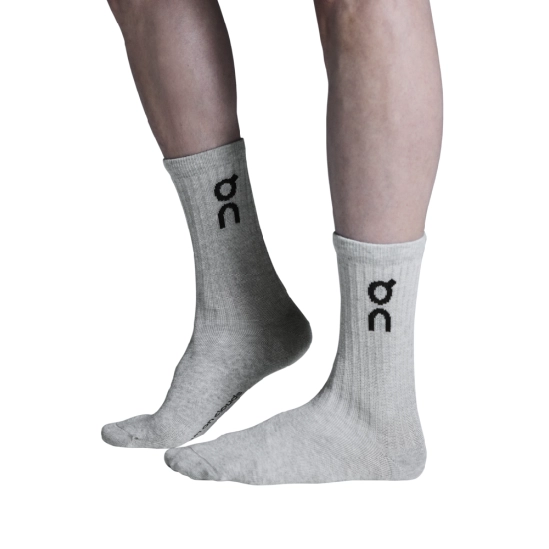 On Logo Sock High 3-pack heather grey sada ponožek