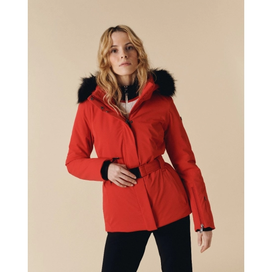 Poivre Blanc EMILY-WO Scarlet Red Stretch Ski Jacket